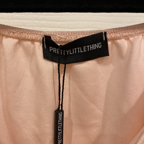 *New* Light Pink Jumpsuit from PrettyLittleThing with adjustable tie at front - Picture 3 of 8